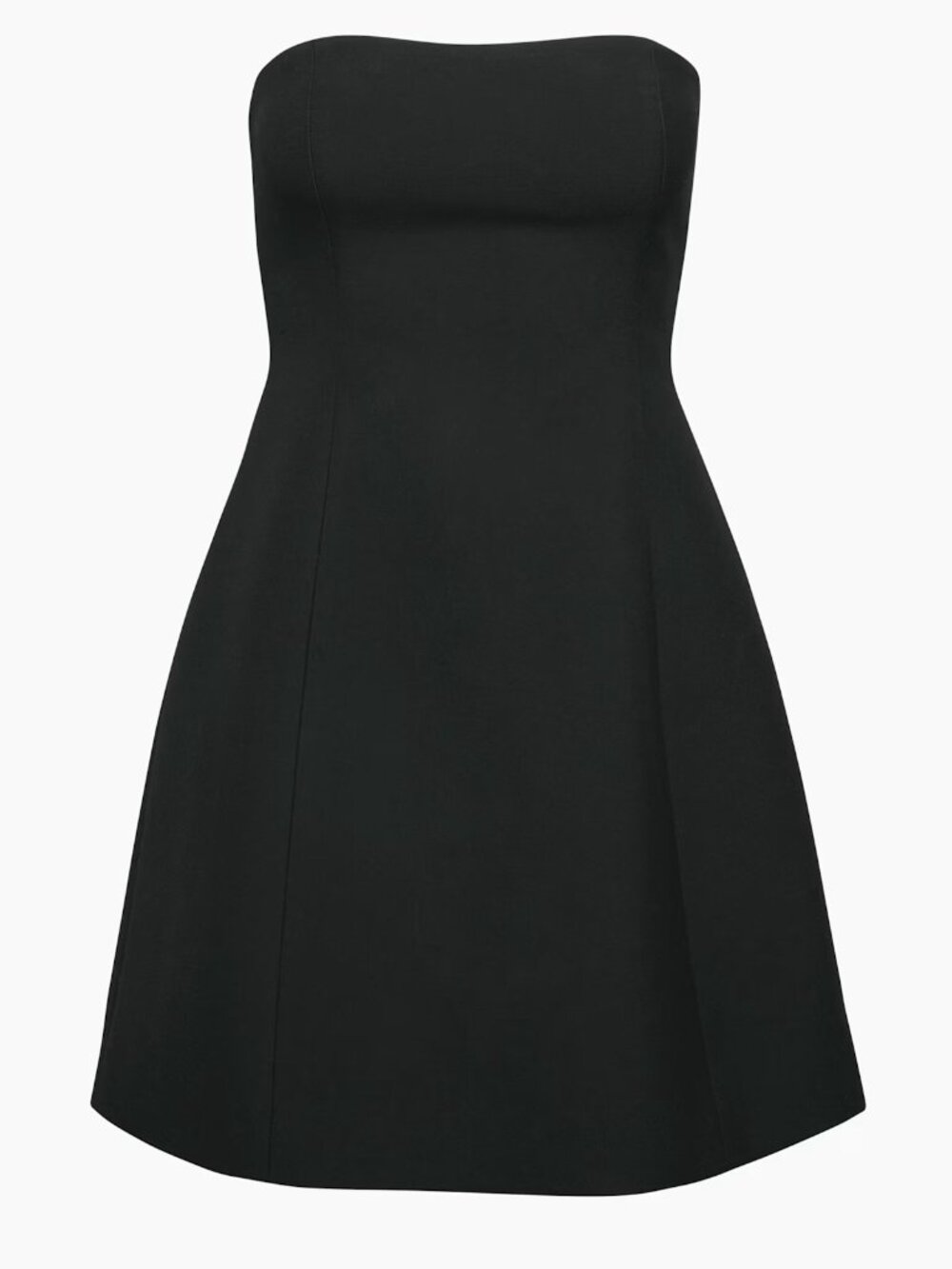 Aritzia Babaton Appraise Dress Softly Structured Strapless Black Size 2